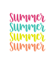 Summer vinyl sticker
